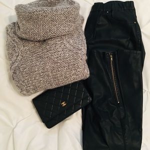 Zara faux leather pants. Size M